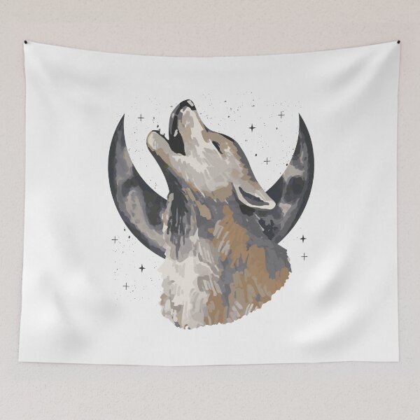 Item preview, Howling Wolf To The Moon designed and sold by patternprint1.