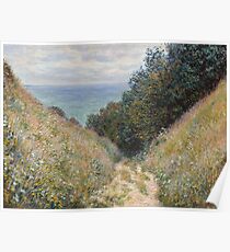 Road at La Cavee, Pourville by Claude Monet Poster