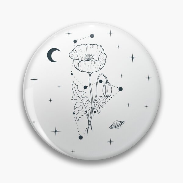 Item preview, August Poppy Birth Flower Constellation designed and sold by OmniRoseArt.