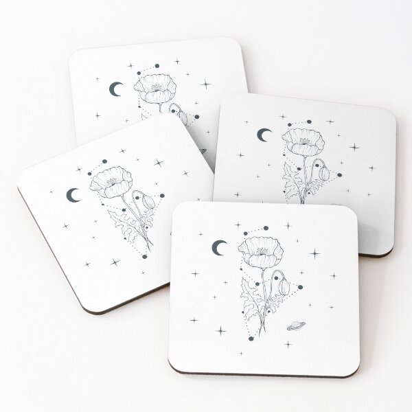Item preview, August Poppy Birth Flower Constellation designed and sold by OmniRoseArt.