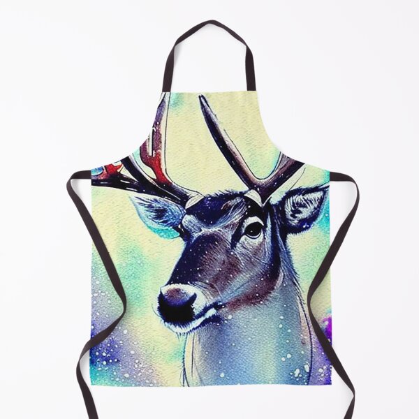 Item preview, Holiday Reindeer in the Snow in Watercolor designed and sold by DreamScheme.