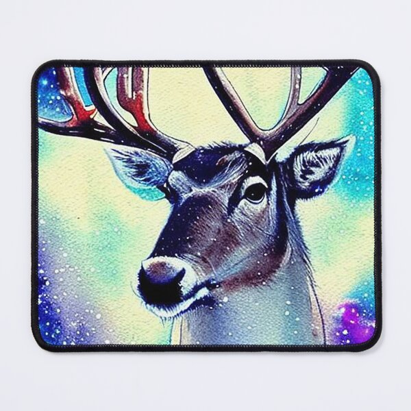 Item preview, Holiday Reindeer in the Snow in Watercolor designed and sold by DreamScheme.