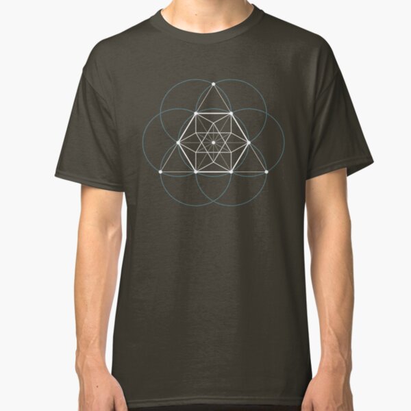 Tetractys With Cuboctahedron and Circles Classic T-Shirt