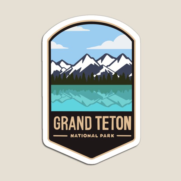Item preview, Grand Teton National Park Badge designed and sold by rachel-pal.