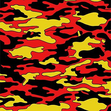 Colorful Camo T-shirt Red Orange Yellow Camo Men's Orange Camo T