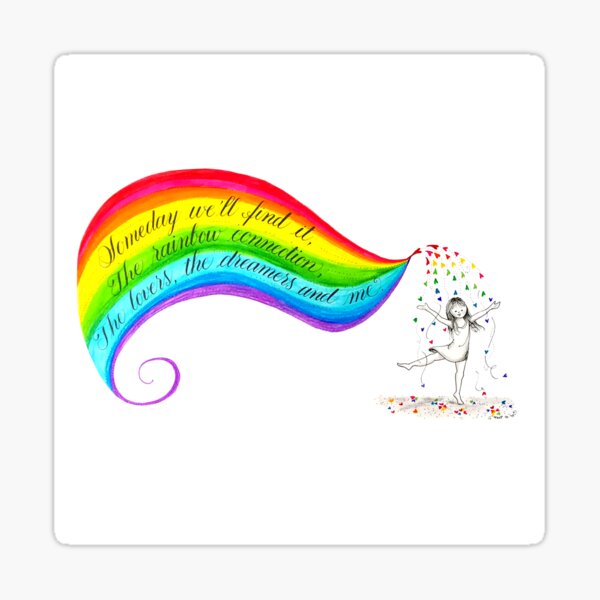 Rainbow Connection Sticker
