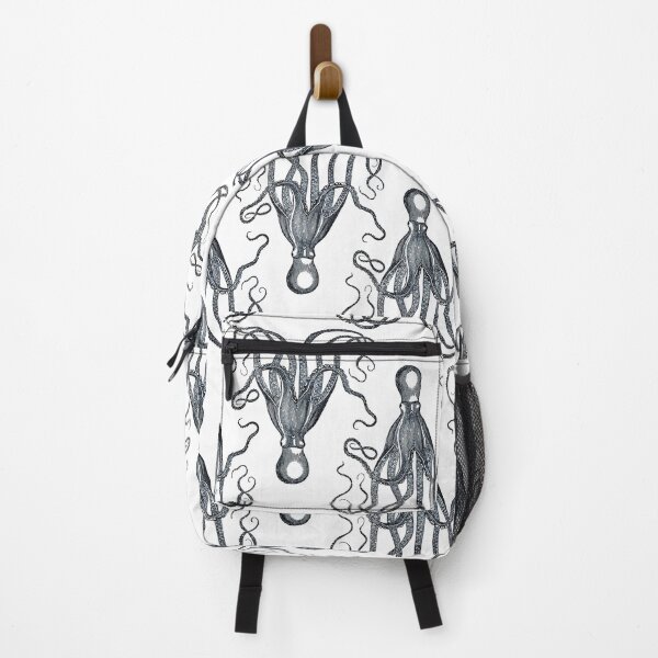 Item preview, Vintage Octopus Woodcut Seamless Pattern Black and White designed and sold by marie-inks.