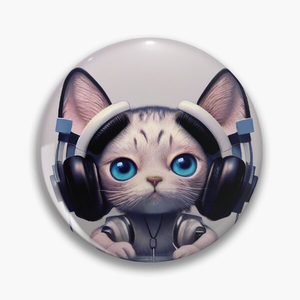 Item preview, Cute Dj Cat designed and sold by NEWCUTIE.