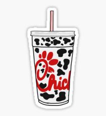 Chick cow cup Sticker