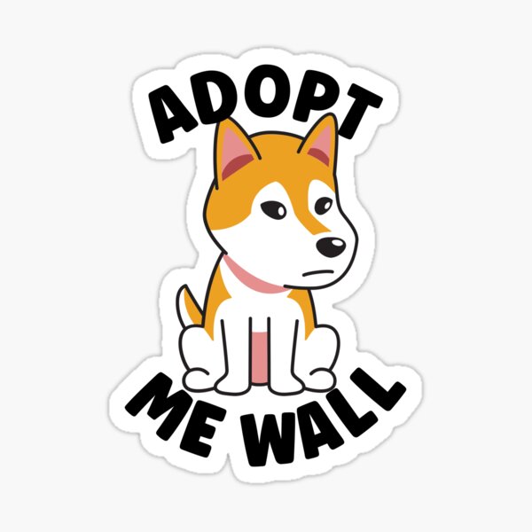 Adopt Me Dog with Bone Sticker - Sticker Mania