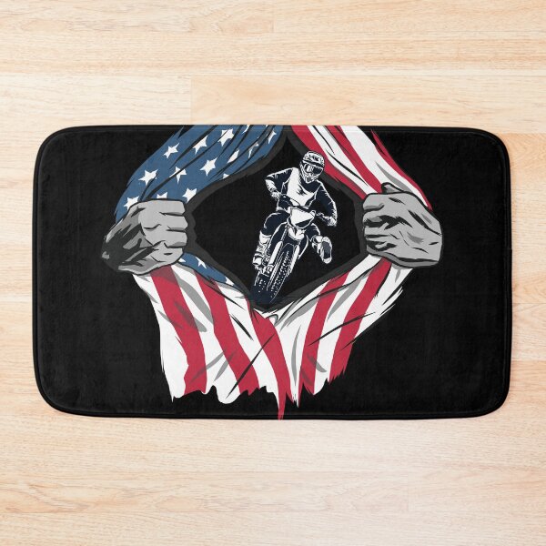 Item preview, Motocross USA Flag for 4th of July designed and sold by starider.