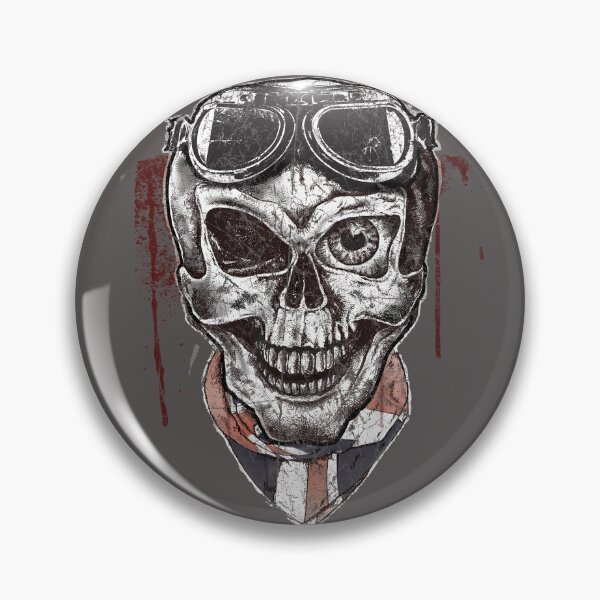 Item preview, Vintage Biker Skull designed and sold by Cimbart.