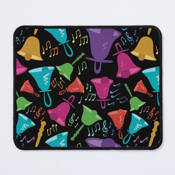 Item preview, Colorful Handbells And Notes Pattern designed and sold by SubtleSplit.