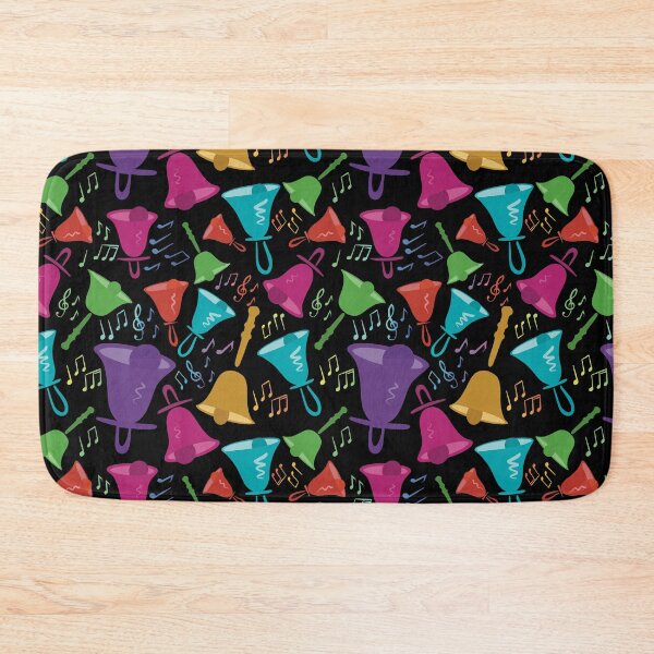 Item preview, Colorful Handbells And Notes Pattern designed and sold by SubtleSplit.