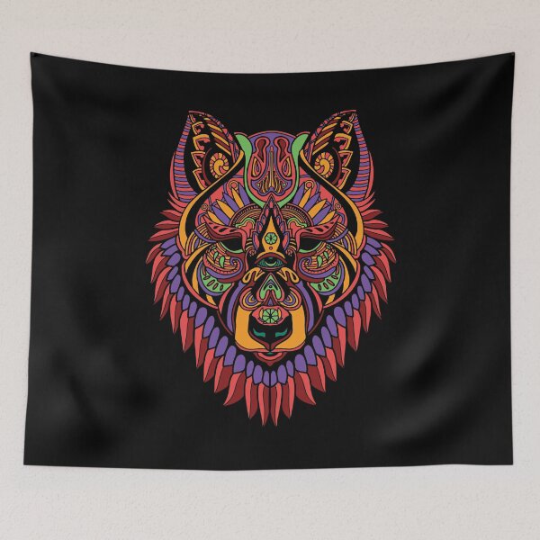 Item preview, Mandala Wolf designed and sold by patternprint1.