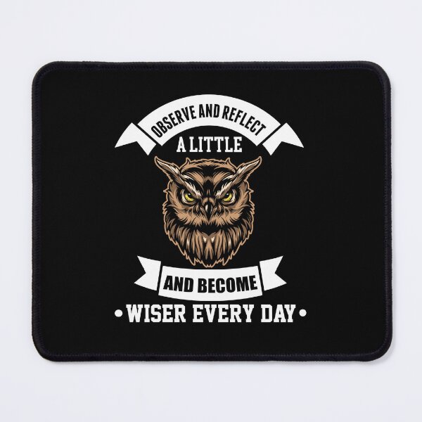 Item preview, Observe And Reflect Wise Owl Saying - Cool Gifts for Owl Lovers and Zoologists designed and sold by FanityPrints.