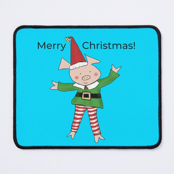 Item preview, Christmas Elf, Elf costume wearing cute pig. Merry Christmas! designed and sold by PiggingJapan.