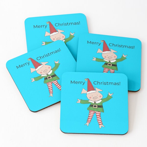 Item preview, Christmas Elf, Elf costume wearing cute pig. Merry Christmas! designed and sold by PiggingJapan.