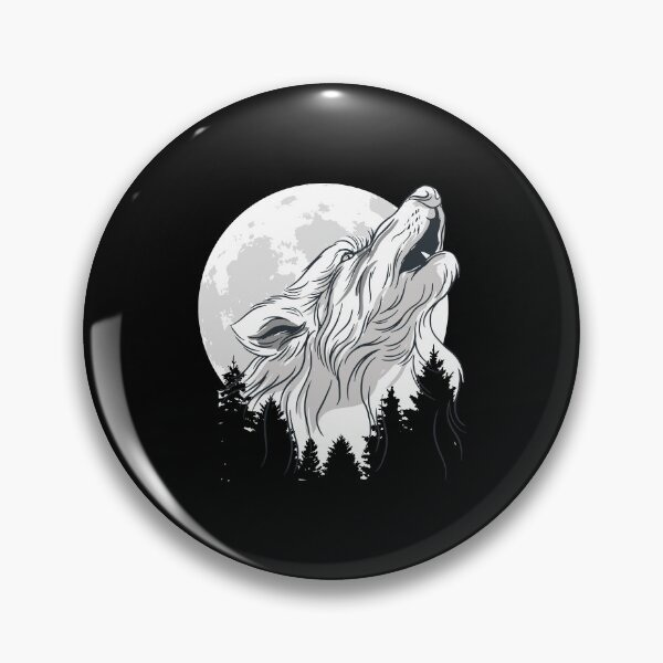 Item preview, Howling Wolf Under The Moon designed and sold by patternprint1.