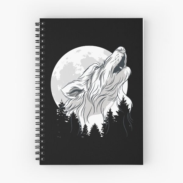 Item preview, Howling Wolf Under The Moon designed and sold by patternprint1.