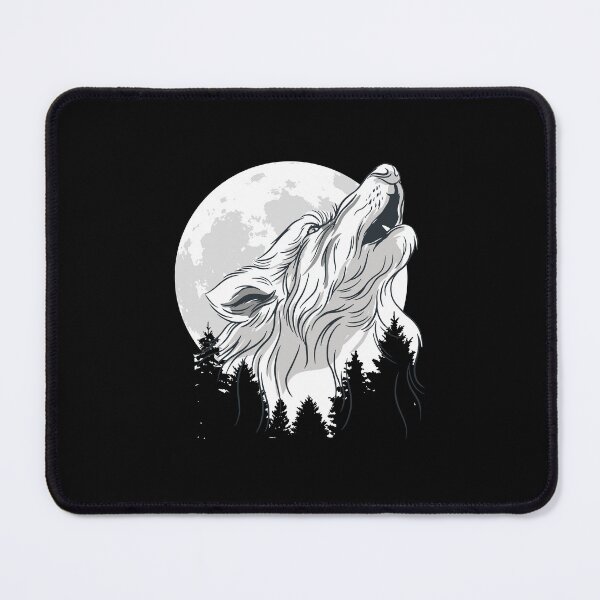 Item preview, Howling Wolf Under The Moon designed and sold by patternprint1.