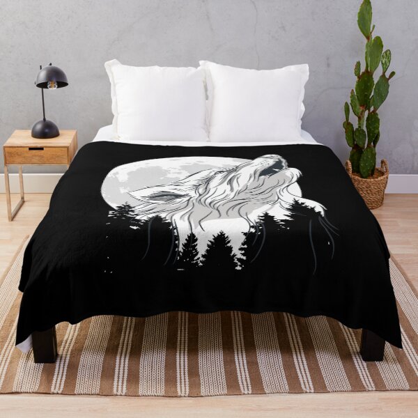 Item preview, Howling Wolf Under The Moon designed and sold by patternprint1.