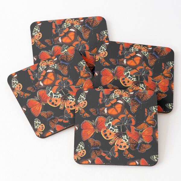 Item preview, Swarm of Orange Butterflies Repetitive Seamless Pattern designed and sold by marie-inks.