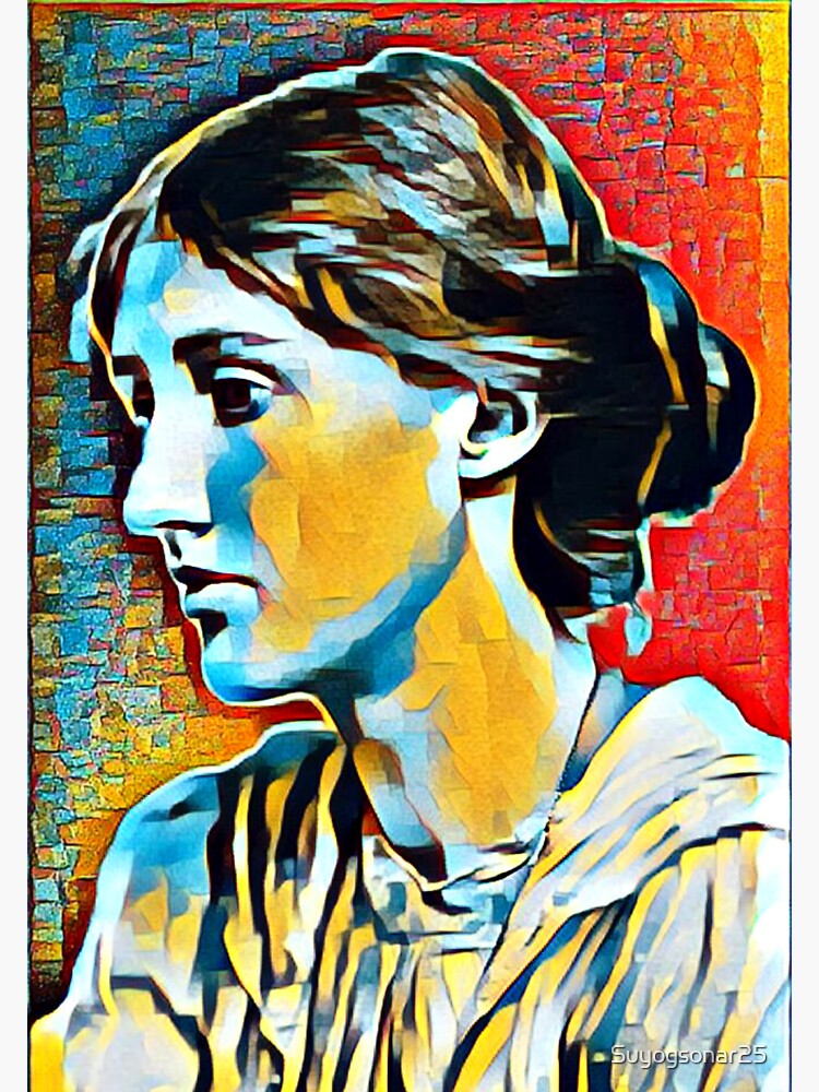 "Virginia Woolf Artwork Virginia Woolf Portrait Virginia Woolf Wall