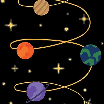 Artwork thumbnail, space planets by RimaBubble