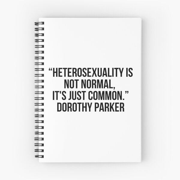 Item preview, “Heterosexuality is not normal, it's just common.” - Dorothy Parker designed and sold by LiteraryQuotes.