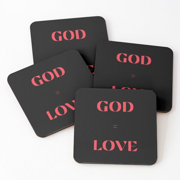 Item preview, God is Love in black and red designed and sold by BL4HG.