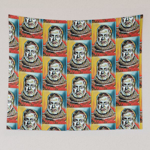 Item preview, Ernest Hemingway Artwork | Ernest Hemingway Portrait | Ernest Hemingway Wall Art  designed and sold by Suyogsonar25.