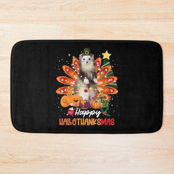 Item preview, Halloween Thanksgiving Christmas Happy HalloThanksMas Ferret designed and sold by IsraelCastro.