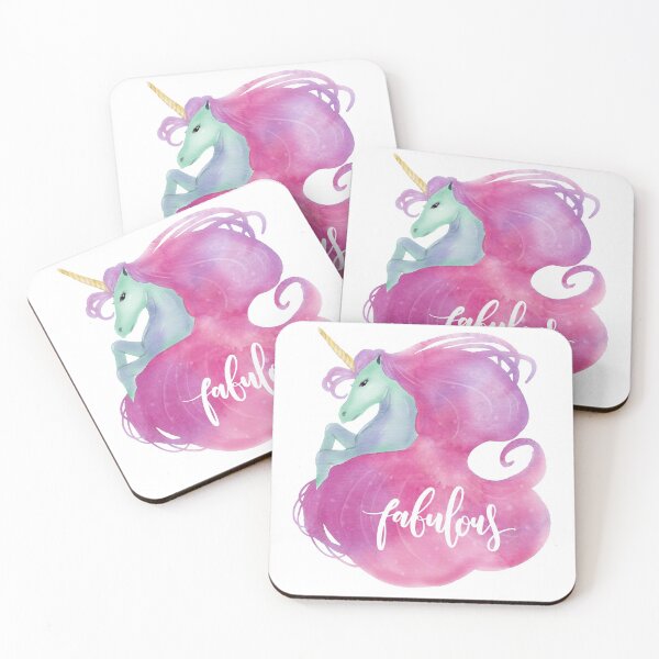 Item preview, Fabulous Unicorn with Pink Mane designed and sold by Pink Pineapple Works.