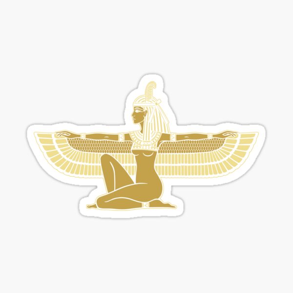Vista previa del artículo con la obra «Maat Dios Egipcio Egipto», diseñado y vendido por MooonTees.