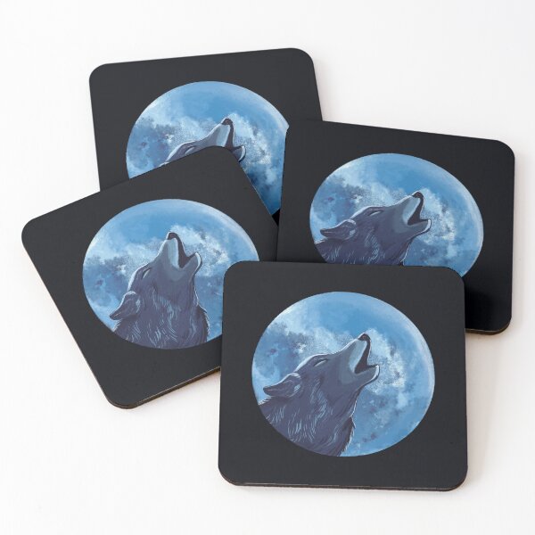 Item preview, Howling Wolf Under The Moon designed and sold by patternprint1.