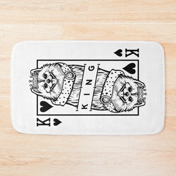 Item preview, Pomeranian King Of Hearts Funny Dog Playing Card Pop Art designed and sold by GrandeDuc.