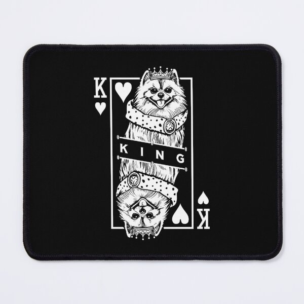 Item preview, Pomeranian King Of Hearts Funny Dog Playing Card Pop Art designed and sold by GrandeDuc.