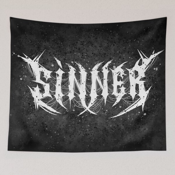 Item preview, SINNER  black / death metal Brutal font designed and sold by lillyrise.