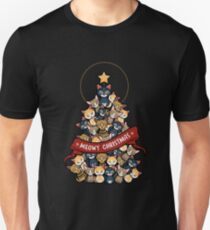 Meowy christmas funnyshirt Unisex T-Shirt