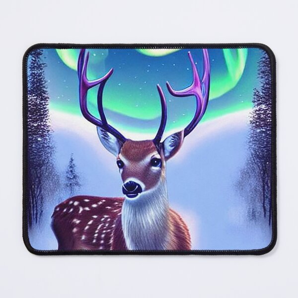 Item preview, Aurora Buck in the Winter Mountains designed and sold by DreamScheme.