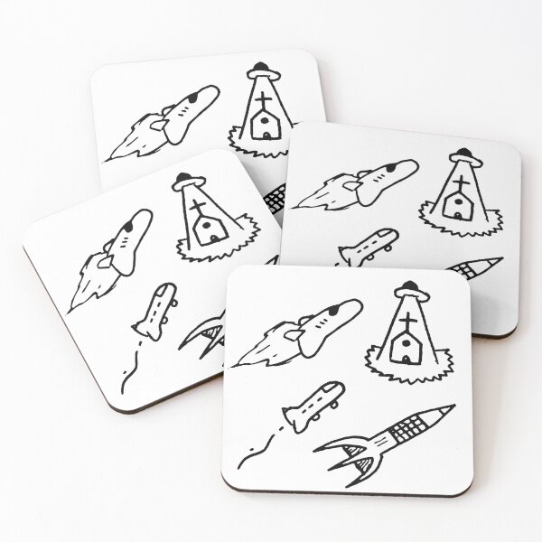 Item preview, Spaceship and Ufo Doodle Collection designed and sold by vandervisuals.