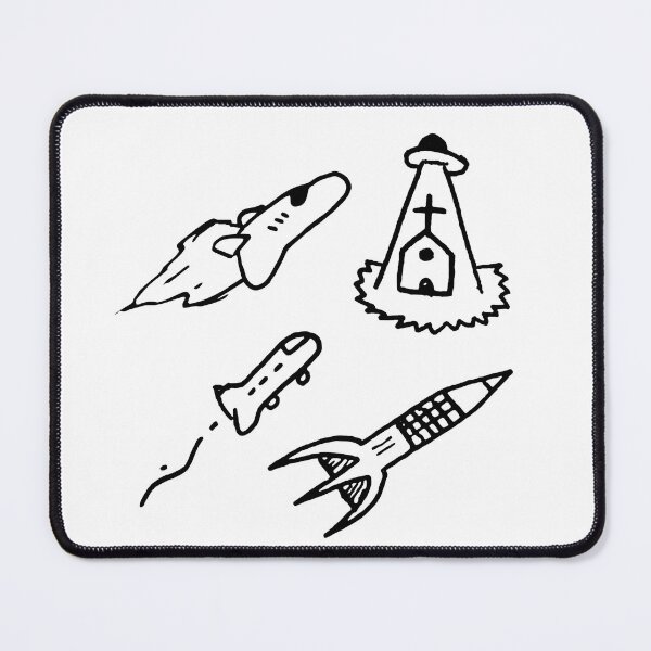 Item preview, Spaceship and Ufo Doodle Collection designed and sold by vandervisuals.