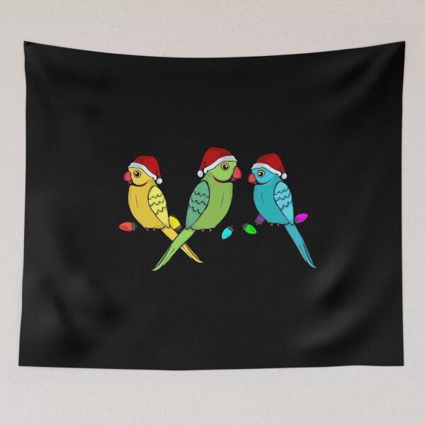 Item preview, Rose-Ringed Parakeet Bird Christmas Ringneck Parakeet designed and sold by DSWShirts.