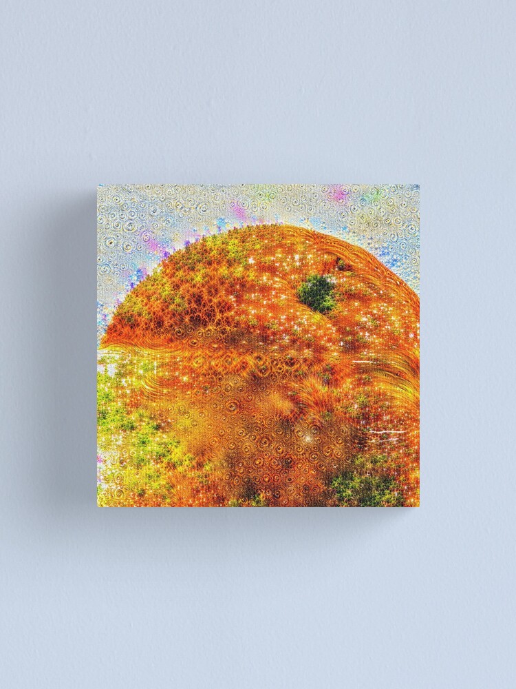 Alternate view of #DeepDreamed Frozen Orange Canvas Print
