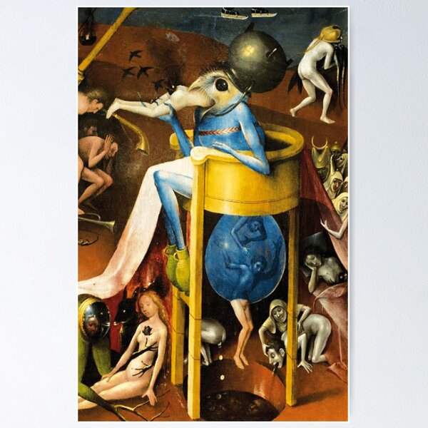 Vista previa del artículo con la obra «Meme de la criatura de Hieronymus Bosch», diseñado y vendido por VintageManiac.