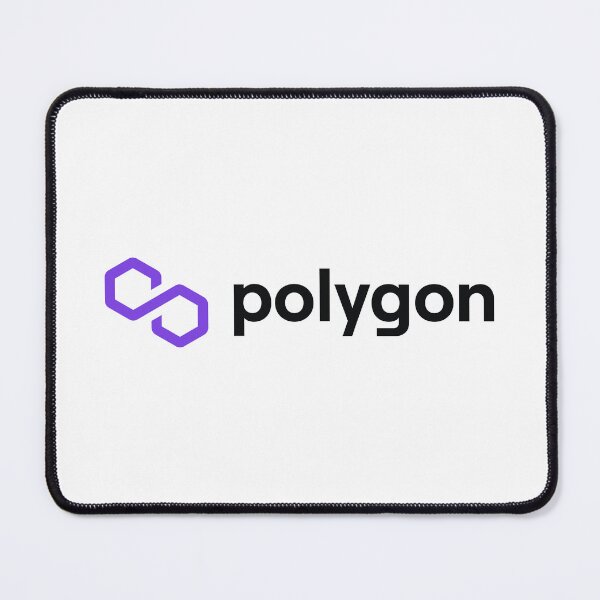 Item preview, Polygon MATIC Crypto Altcoin - Clean Horizontal Purple Logo with Black Text Logo designed and sold by CryptoMoods.