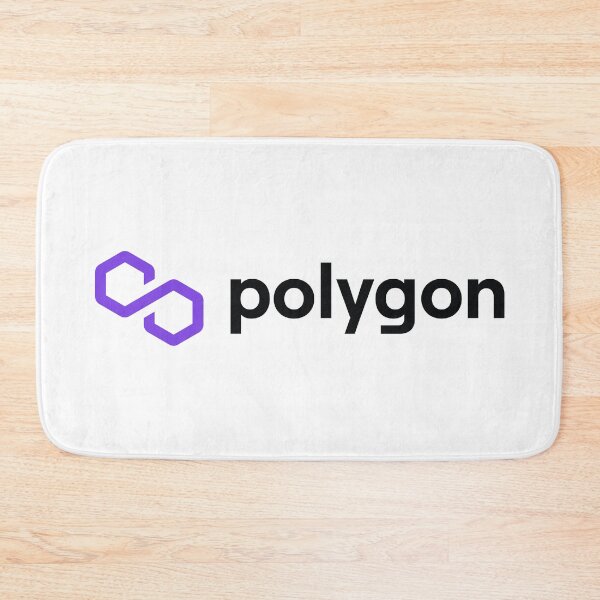 Item preview, Polygon MATIC Crypto Altcoin - Clean Horizontal Purple Logo with Black Text Logo designed and sold by CryptoMoods.