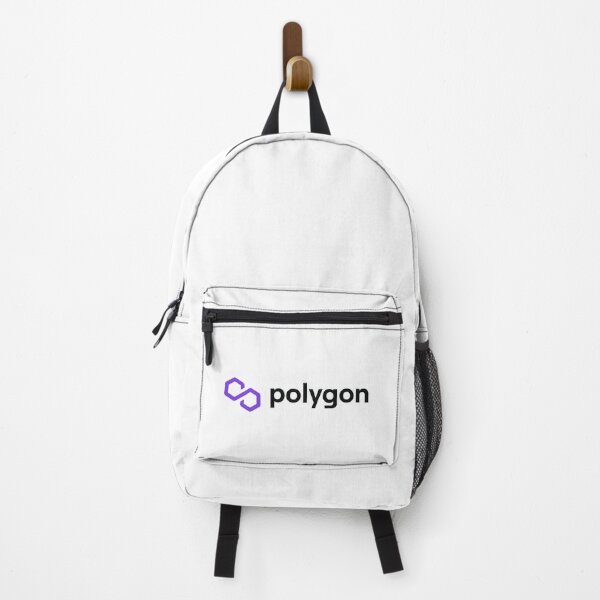 Item preview, Polygon MATIC Crypto Altcoin - Clean Horizontal Purple Logo with Black Text Logo designed and sold by CryptoMoods.