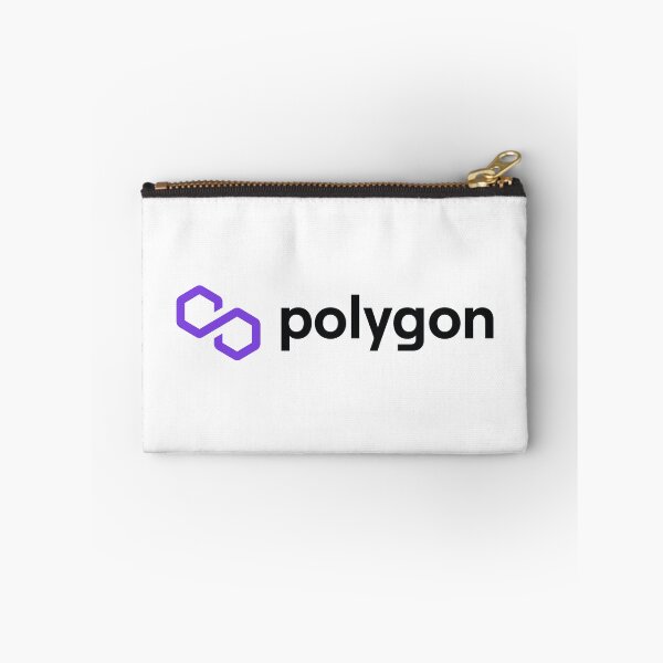 Item preview, Polygon MATIC Crypto Altcoin - Clean Horizontal Purple Logo with Black Text Logo designed and sold by CryptoMoods.